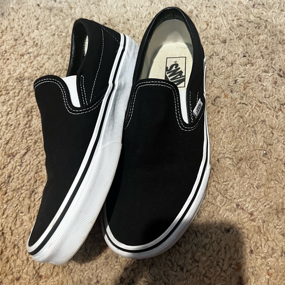 Black slip on vans